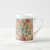 ヴィンテージウィリアムモリスバラピンクイエローバードフロー ボーンチャイナマグカップ (右)