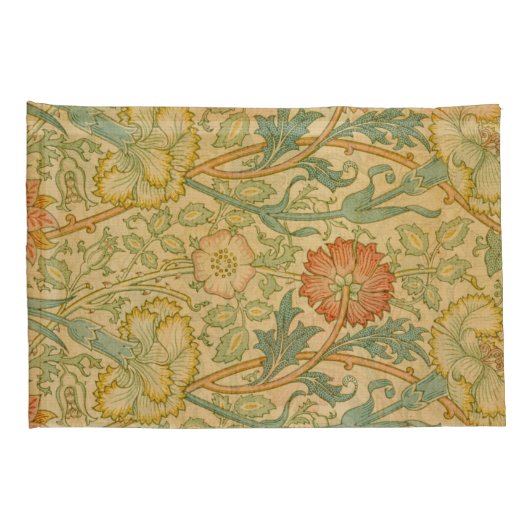 ヴィンテージウィリアムモリスピンクアンドバラ 枕カバー (裏面-右)