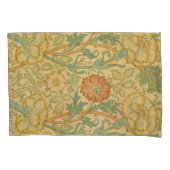 ヴィンテージウィリアムモリスピンクアンドバラ 枕カバー (正面左)