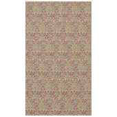 ヴィンテージウィリアムモリスピンクイエローバードフローラ テーブルクロス (正面)