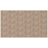 ヴィンテージウィリアムモリスピンクイエローバードフローラ テーブルクロス (正面(横))