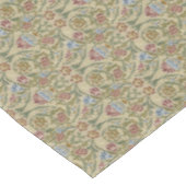 ヴィンテージウィリアムモリスピンクブルーブロケード テーブルクロス (アングル)