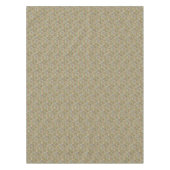 ヴィンテージウィリアムモリスピンクブルーブロケード テーブルクロス (正面)