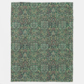 ヴィンテージウィリアムモリスフラワーガーデン フリースブランケット (正面)