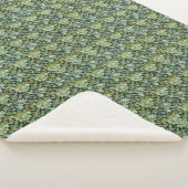 ヴィンテージウィリアムモリスフローラウィーパターン シェルパブランケット (3/4)