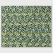 ヴィンテージウィリアムモリスフローラウィーパターン ラッピングペーパー (フラット)