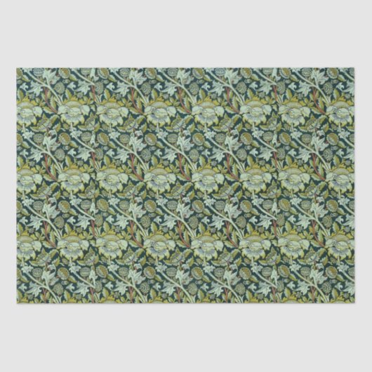 ヴィンテージウィリアムモリスフローラウィーパターン 薄葉紙 (正面)
