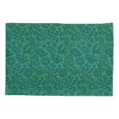 ヴィンテージウィリアムモリスフローラルパターングリーン 枕カバー (裏面-左)