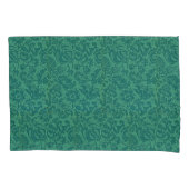 ヴィンテージウィリアムモリスフローラルパターングリーン 枕カバー (正面左)