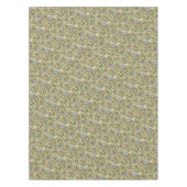 ヴィンテージウィリアムモリスフローラルパターンピンクブルー テーブルクロス (正面)