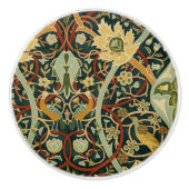 ヴィンテージウィリアムモリスブルマーズウッドカーペット セラミックノブ (正面)