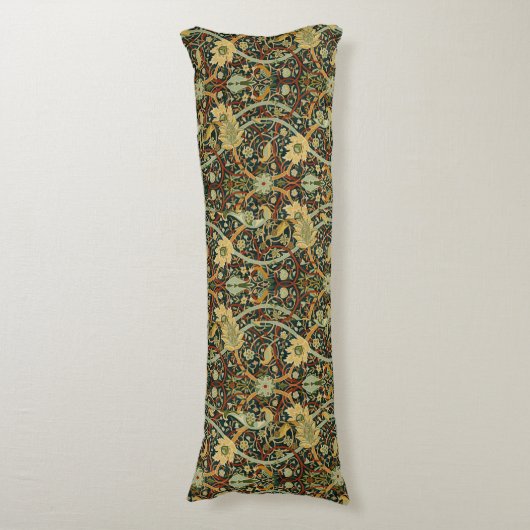 ヴィンテージウィリアムモリスブルマーズウッドカーペット ボディピロー (正面縦)