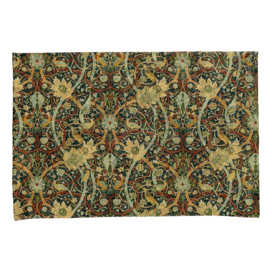 ヴィンテージウィリアムモリスブルマーズウッドカーペット 枕カバー (正面右)