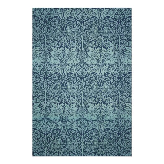 ヴィンテージウィリアムモリスブレールラビットギャラリーHD ポスター (正面)