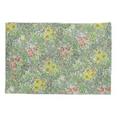 ヴィンテージウィリアムモリスボワーフラワーグリーン 枕カバー (裏面-左)