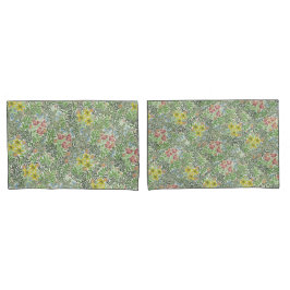 ヴィンテージウィリアムモリスボワーフラワーグリーン 枕カバー