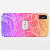 ヴィンテージウィリアムモリスレインボタニカル Case-Mate iPhoneケース (裏面(横))