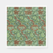 ヴィンテージウィリアムモリスワンルパターン スタンダードランチョンナプキン (正面)