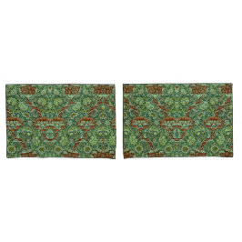 ヴィンテージウィリアムモリスワンルパターン 枕カバー