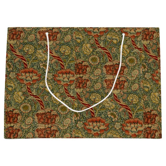 ヴィンテージウィリアムモリスワンレ ラージペーパーバッグ (正面)