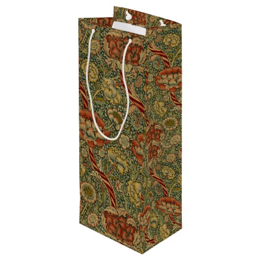 ヴィンテージウィリアムモリスワンレ ワインギフトバッグ (裏面アングル)