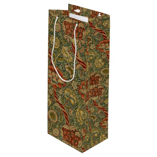 ヴィンテージウィリアムモリスワンレ ワインギフトバッグ (正面アングル)