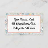 ヴィンテージウィリアムモリス春メドウ 名刺 (正面)