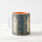 ヴィンテージウィリアム絵を描モリス – フローラ ツートーンマグカップ (正面左)