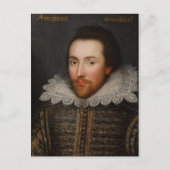 ヴィンテージウィリアム・シェイクスピアポートレート ポストカード (正面)