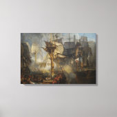 ヴィンテージウィリアム・ターナートラファルガーの戦い キャンバスプリント (正面)