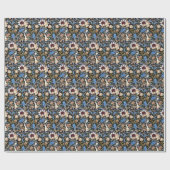 ヴィンテージウィリアム・モリスエヴェンロデ繊維デザイン ラッピングペーパー (フラット)