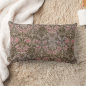 ヴィンテージウィリアム・モリスオダマキ（植物） ランバークッション (ブランケット)