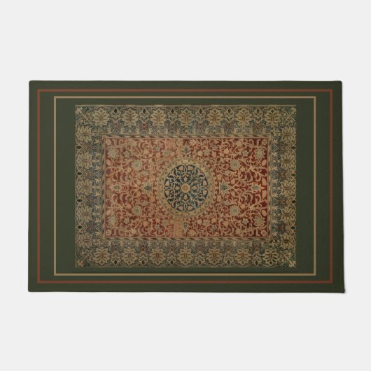 ヴィンテージウィリアム・モリスデザイン ドアマット (正面)