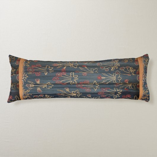 ヴィンテージウィリアム・モリスフローラデイジーパターン ボディピロー (正面)