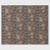 ヴィンテージウィリアム・モリスレッドカー ラッピングペーパー (フラット)