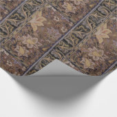 ヴィンテージウィリアム・モリスレッドカー ラッピングペーパー (角)