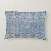 ヴィンテージウィリアム・モリス森うさぎ鳥の葉 アクセントクッション (裏面)