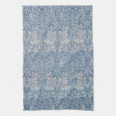 ヴィンテージウィリアム・モリス森うさぎ鳥の葉 キッチンタオル (縦)