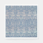 ヴィンテージウィリアム・モリス森うさぎ鳥の葉 スタンダードランチョンナプキン (正面)