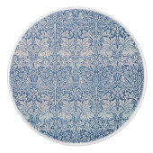 ヴィンテージウィリアム・モリス森うさぎ鳥の葉 セラミックノブ (正面)