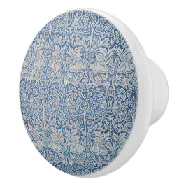 ヴィンテージウィリアム・モリス森うさぎ鳥の葉 セラミックノブ