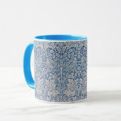 ヴィンテージウィリアム・モリス森うさぎ鳥の葉 マグカップ (正面左)