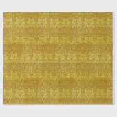 ヴィンテージウィリアム・モリス森うさぎ鳥の葉 ラッピングペーパー (フラット)