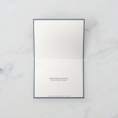 ヴィンテージウィリアム・モリス海軍ブルーレッドキク サンキューカード (内部)