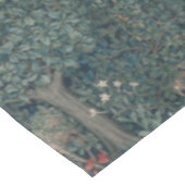 ヴィンテージウィリアム・モリス緑の森の動物 テーブルクロス (アングル)