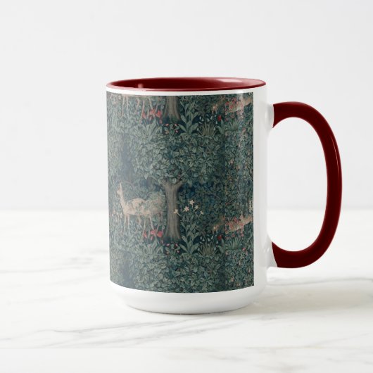 ヴィンテージウィリアム・モリス緑の森の動物 マグカップ (右)