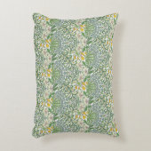 ヴィンテージウィリアム・モリス花ガーデン壁紙 アクセントクッション (正面(垂直))