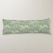 ヴィンテージウィリアム・モリス花ガーデン壁紙 ボディピロー (裏面)