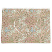 ヴィンテージウィリアム・モリス花柄 ラージペーパーバッグ (正面)