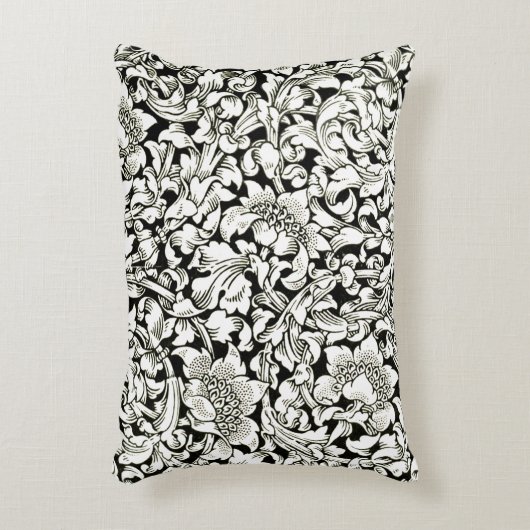 ヴィンテージウィリアム・モリス装飾繊維模様 アクセントクッション (正面(垂直))